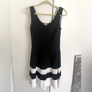 Banana Republic Black and White Knit Dress